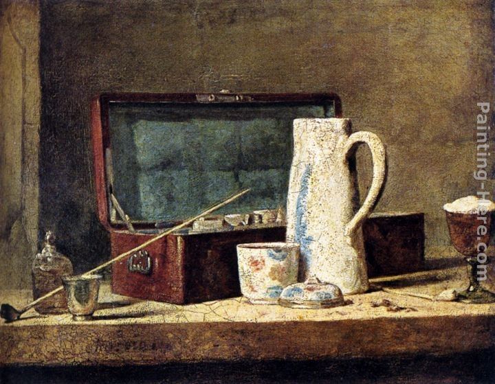 Jean Baptiste Simeon Chardin Pipes And Drinking Pitcher